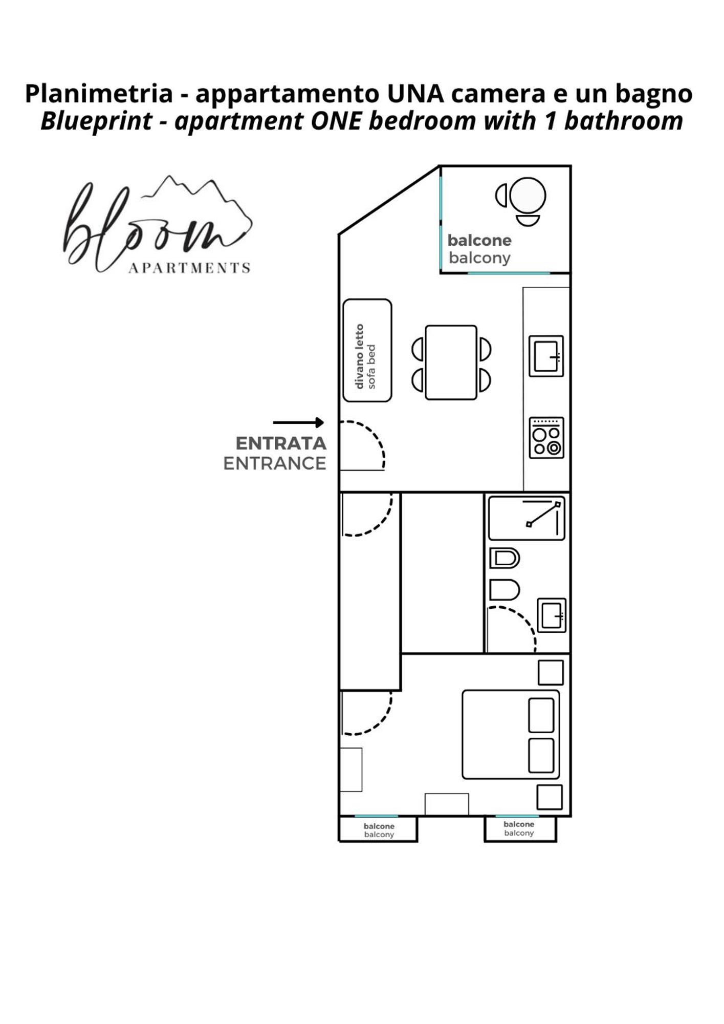 Bloom Apartments Trento Exterior foto