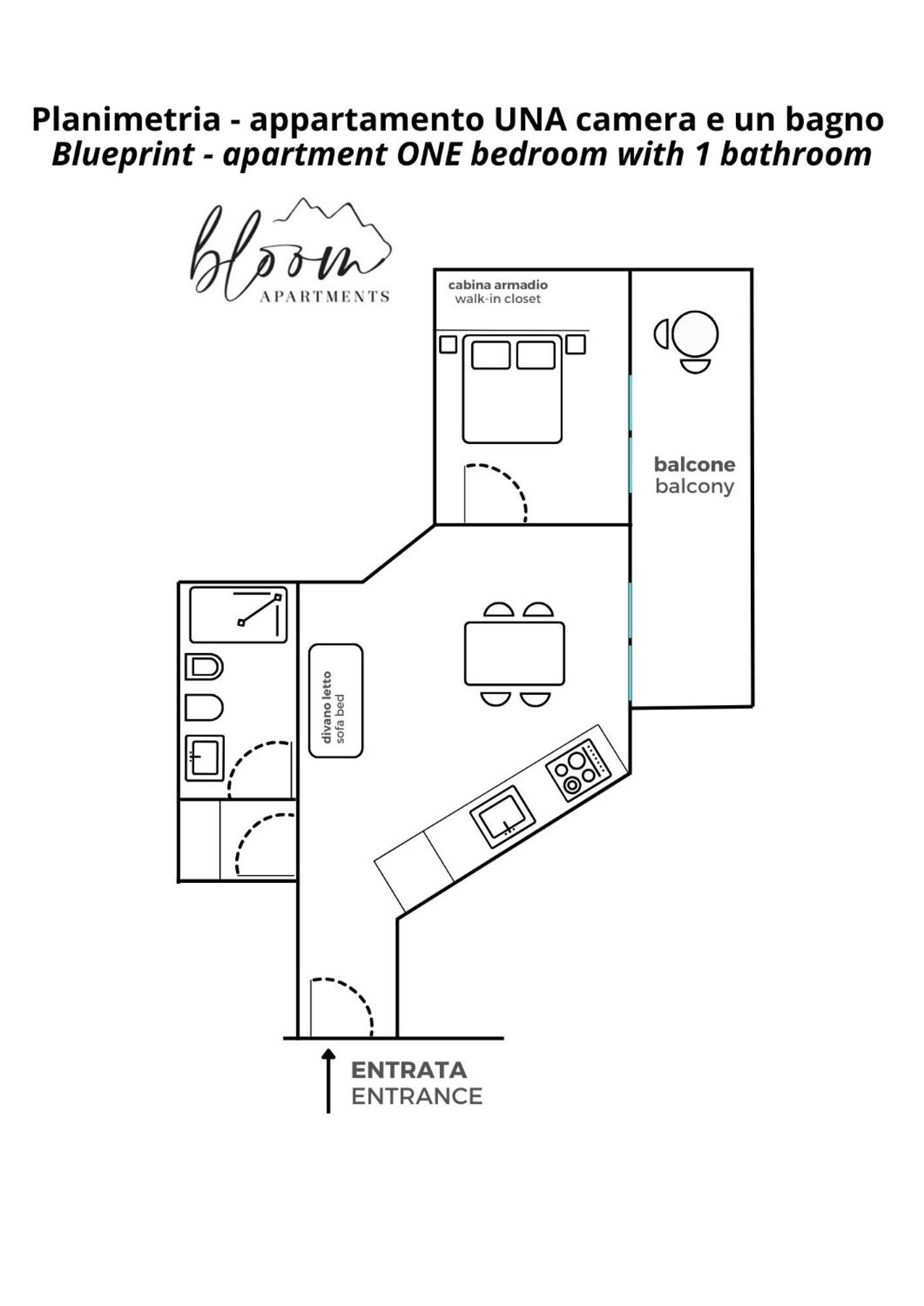 Bloom Apartments Trento Exterior foto